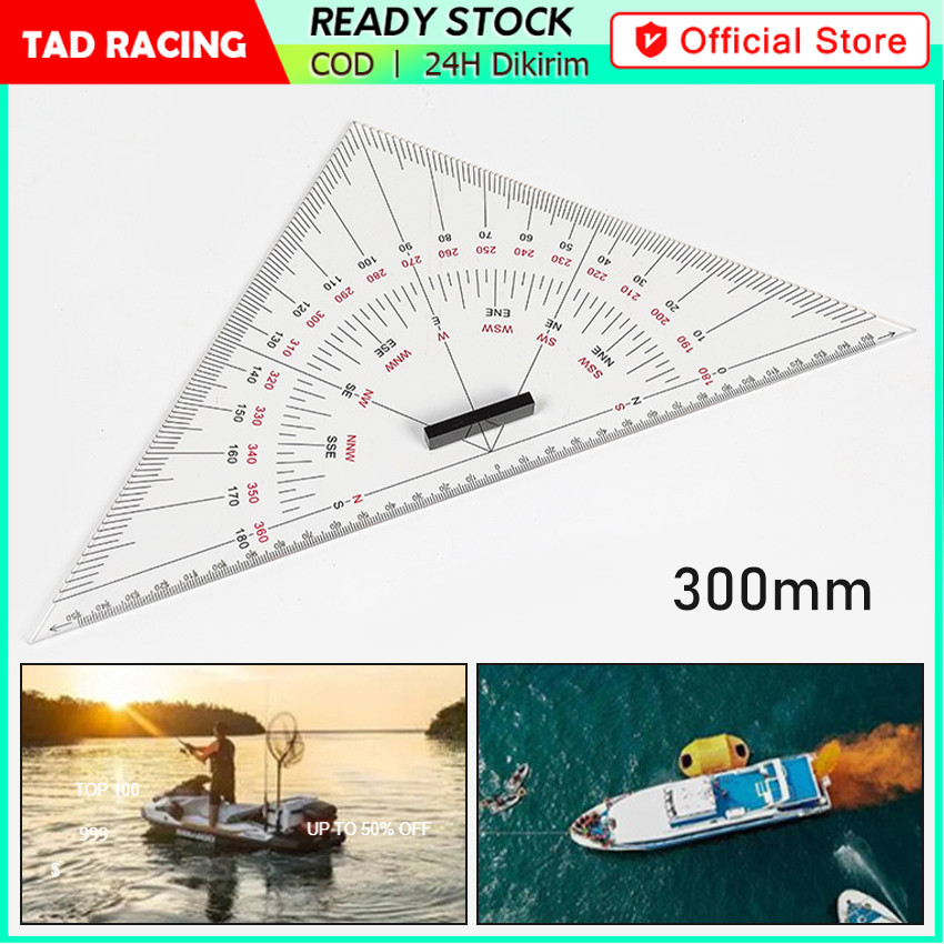 Jual Nautical Triangle Kent-Type 300 mm / Penggaris Segitiga Navigasi ...