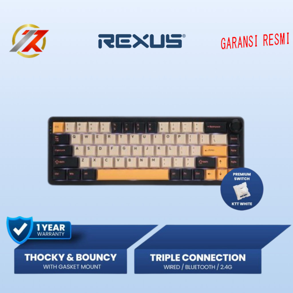 Jual REXUS AETHER MINI MOLTEN BLACK A-65 KTT WHITE KEYBOARD MECHANICAL ...