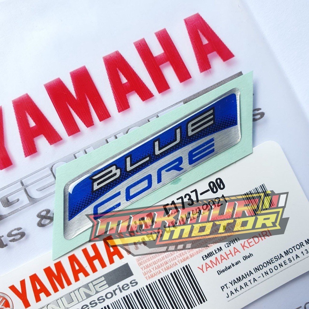 Jual EMBLEM BLUE CORE YAMAHA ORI YAMAHA | Shopee Indonesia