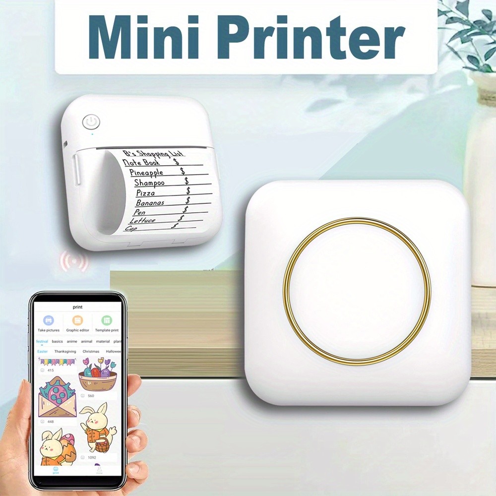 Jual Portable Mini Photo Printer for iPhone/Android - Compact Thermal ...