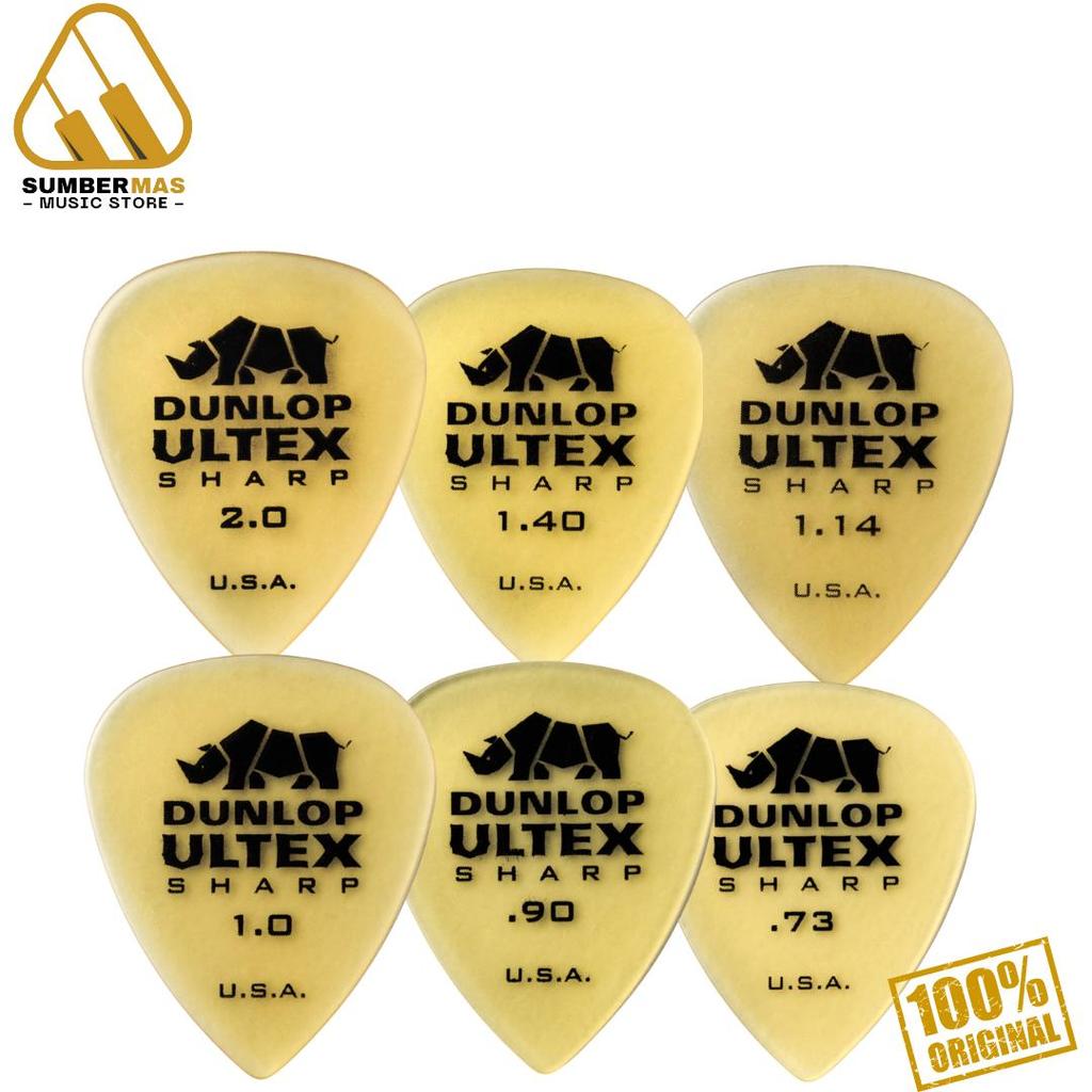 Jual Dunlop Ultex Sharp Guitar Pick Pack 6 pcs - Pick Gitar | Shopee ...