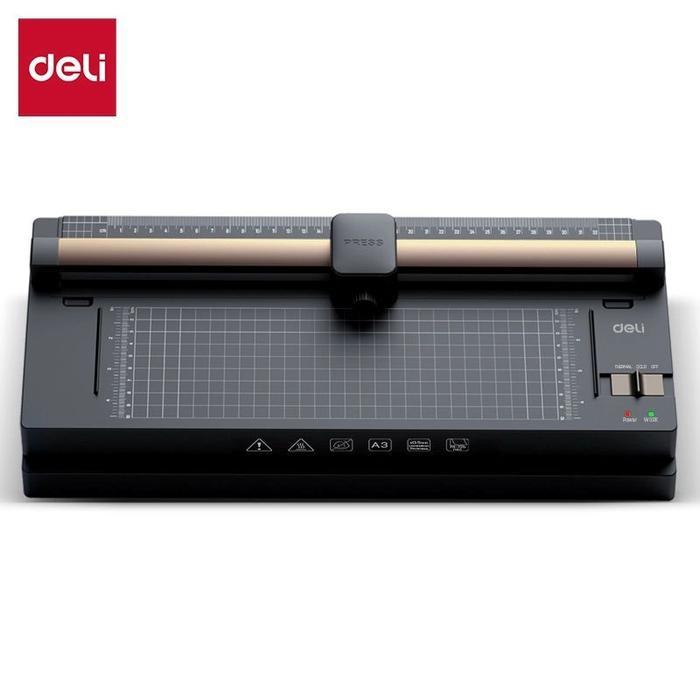 Jual DELI ET110 3in1 MESIN LAMINATING Size A3 , TRIMER PAPER CUTTER ...