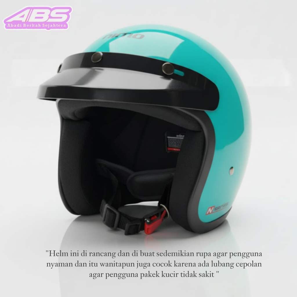 Jual Helm Vespa Retro Nimo N-S ICE GREEN Solid series | Shopee Indonesia