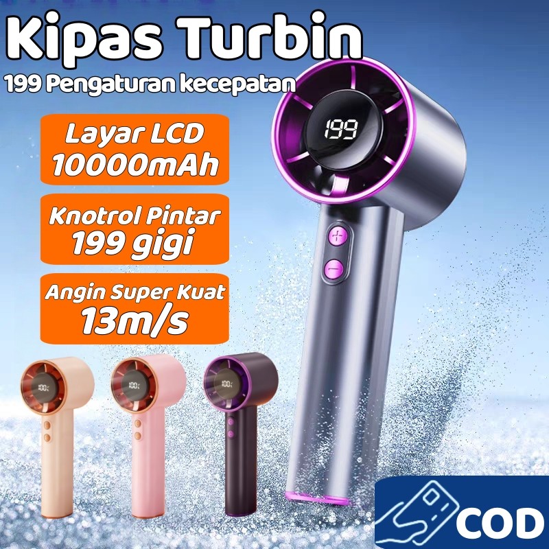 Jual Kipas Angin Mini Portable High-speed Mini Mini Genggam Turbo Fan ...