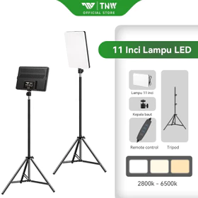 TNW 11 Inch LED Video Light Lampu Foto Studio Lighting Lampu Panel With Tripod Untuk Live Vlog