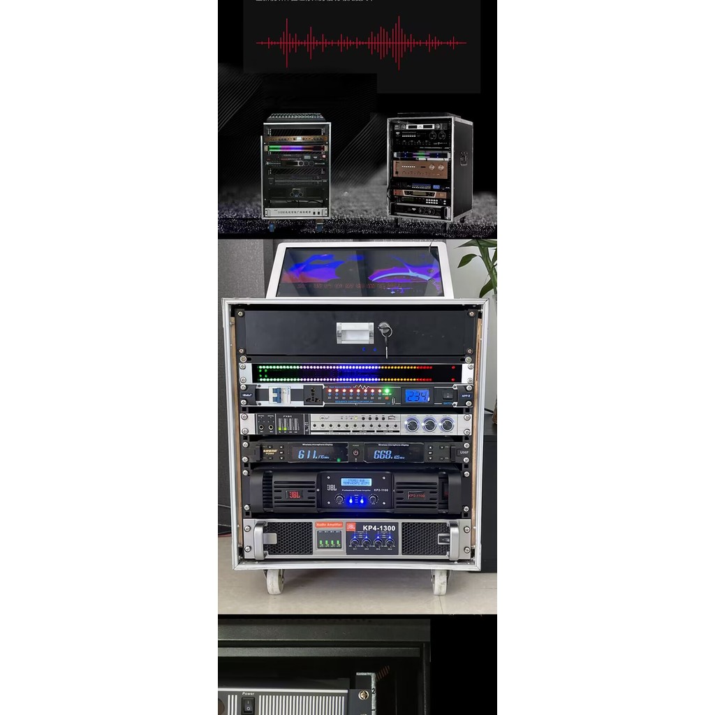 Jual Stereo 1U Double Row Auo Cabinet Music Rhythm Level Incator Light ...