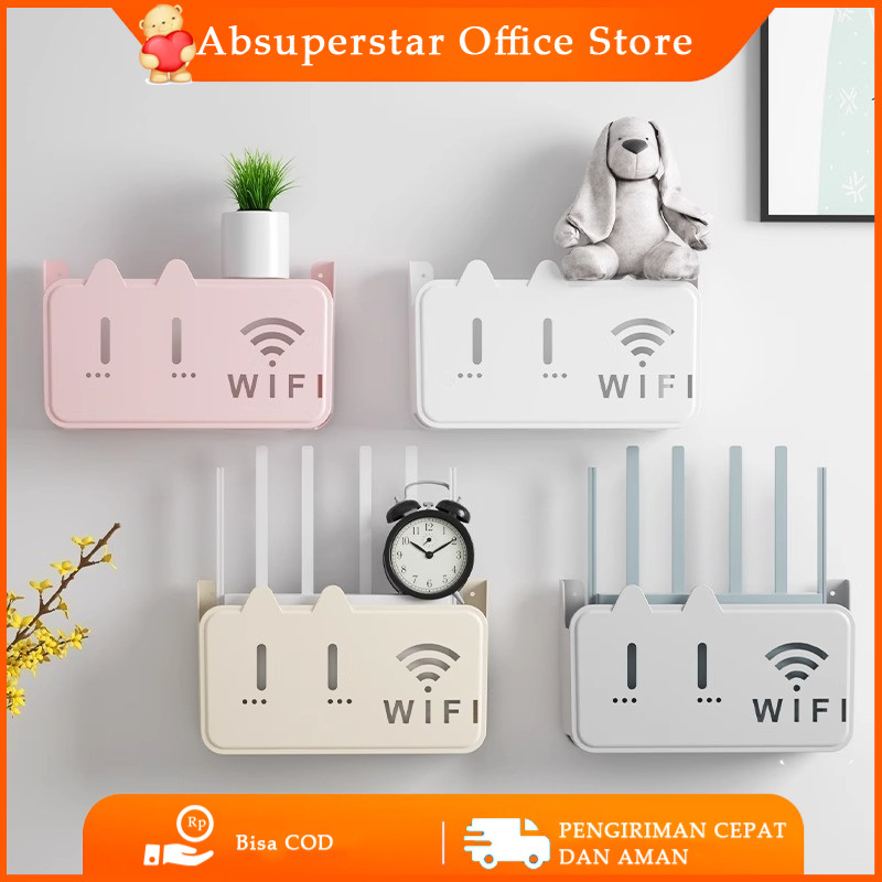 Jual Rak Kotak Wifi Rak Kotak Penyimpanan Hiasan Dinding Rak ...