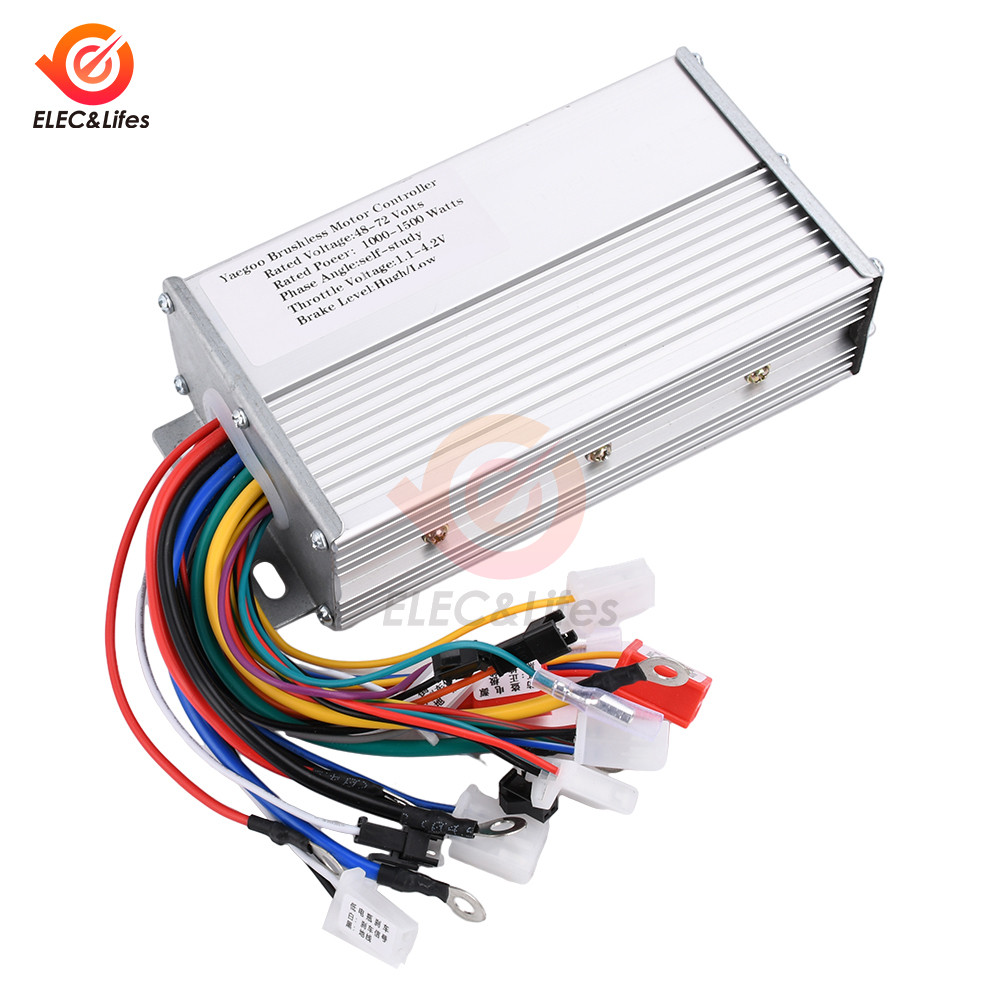 Jual 48V 60V 72V 1000-1500W DC Motor Speed Control Intelligent Dual ...