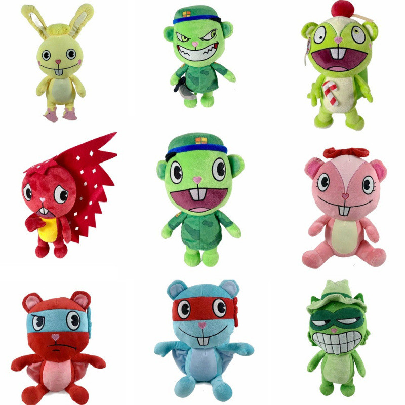 Jual 28cm Anime Happy Tree Friends Cosplay Plush Toys HTF Flippy Fliqpy ...