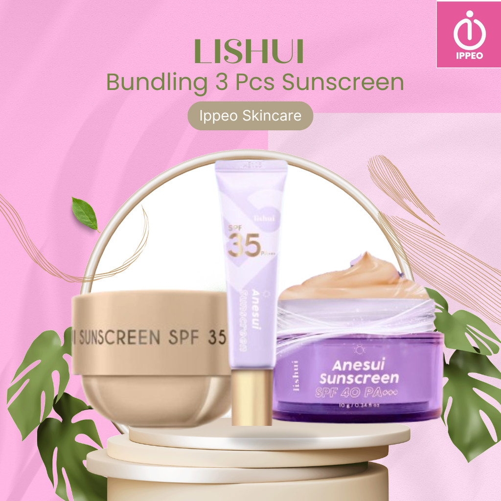 Jual LISHUI ANESUI SUNSCREEN KEMASAN LAMA POT + KEMASAN TUBE SPF 35 PA ...