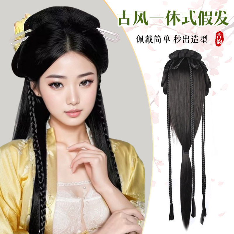 Jual Gaya Kuno Dinasti Ming Hanfu Sanggul Rambut untuk Wanita Kepala ...