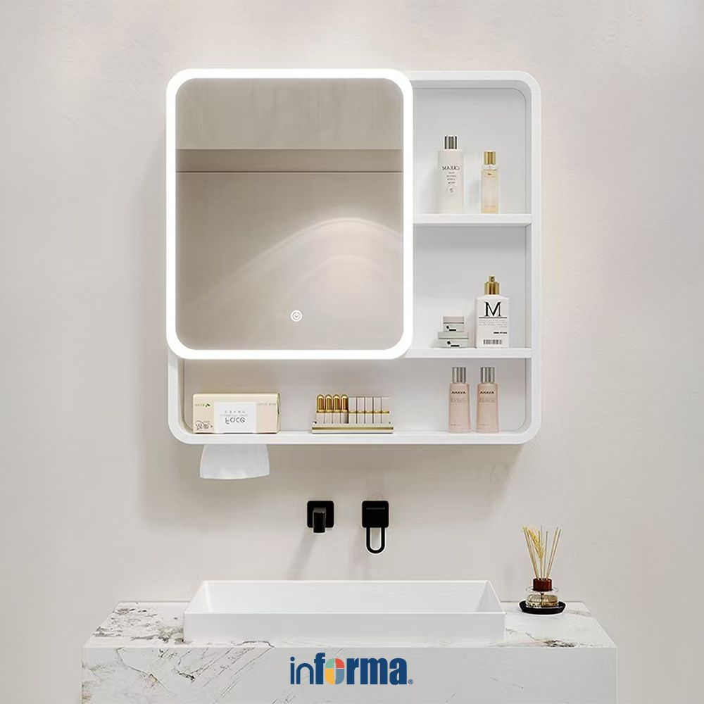 Jual Informa Denise Kabinet Kamar Mandi Dengan Rak - Putih Organizer ...