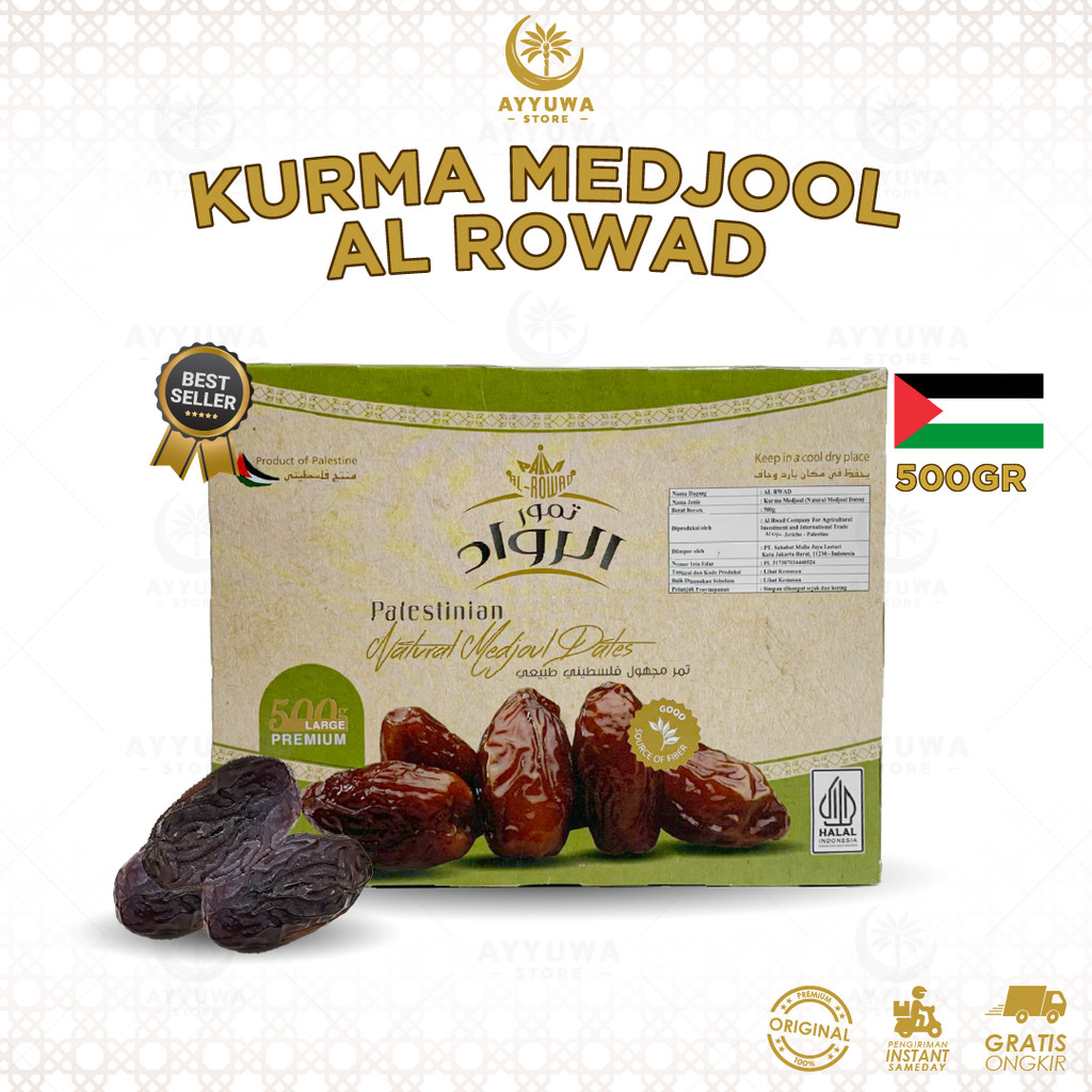 Jual KURMA MEDJOOL AL ROWAD PALESTINE / MEDJOOL AL ROWWAD JUMBO DATES ...