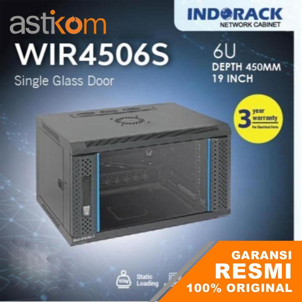 Jual Wallmount Rack 6U Indorack WIR4506S 19