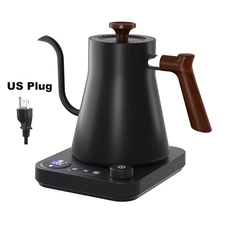 PCP 900ML Electric Gooseneck Kettle 1200W Water Boiler NTC Temperature  Control LCD Display Auto Shut Off Pour Over Coffee Tea Kettle