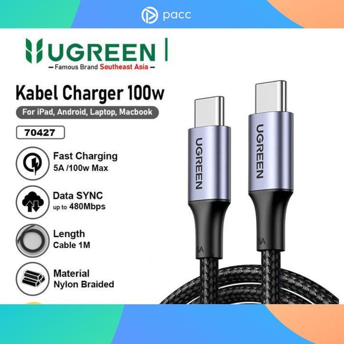 Jual UGREEN Kabel Data USB Type C To Type C PD FAST Charging 5A 100w ...