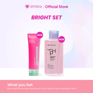 EMINA Micellar Water Low PH Complete Series Pembersih Wajah Gentle Makeup Remover Untuk Kulit