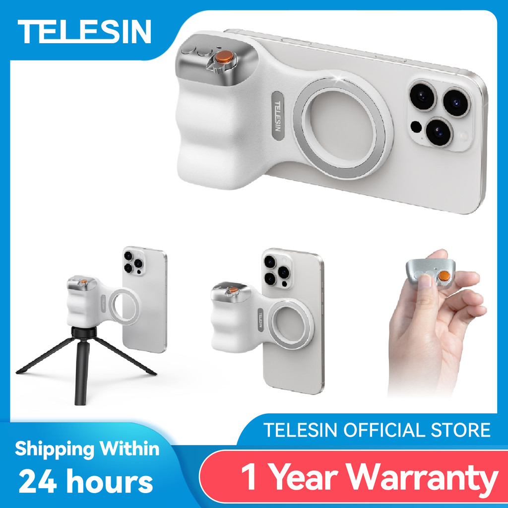 Jual TELESIN Magnetic Phone Camera Shoot Hand Grip Phone Holder ...