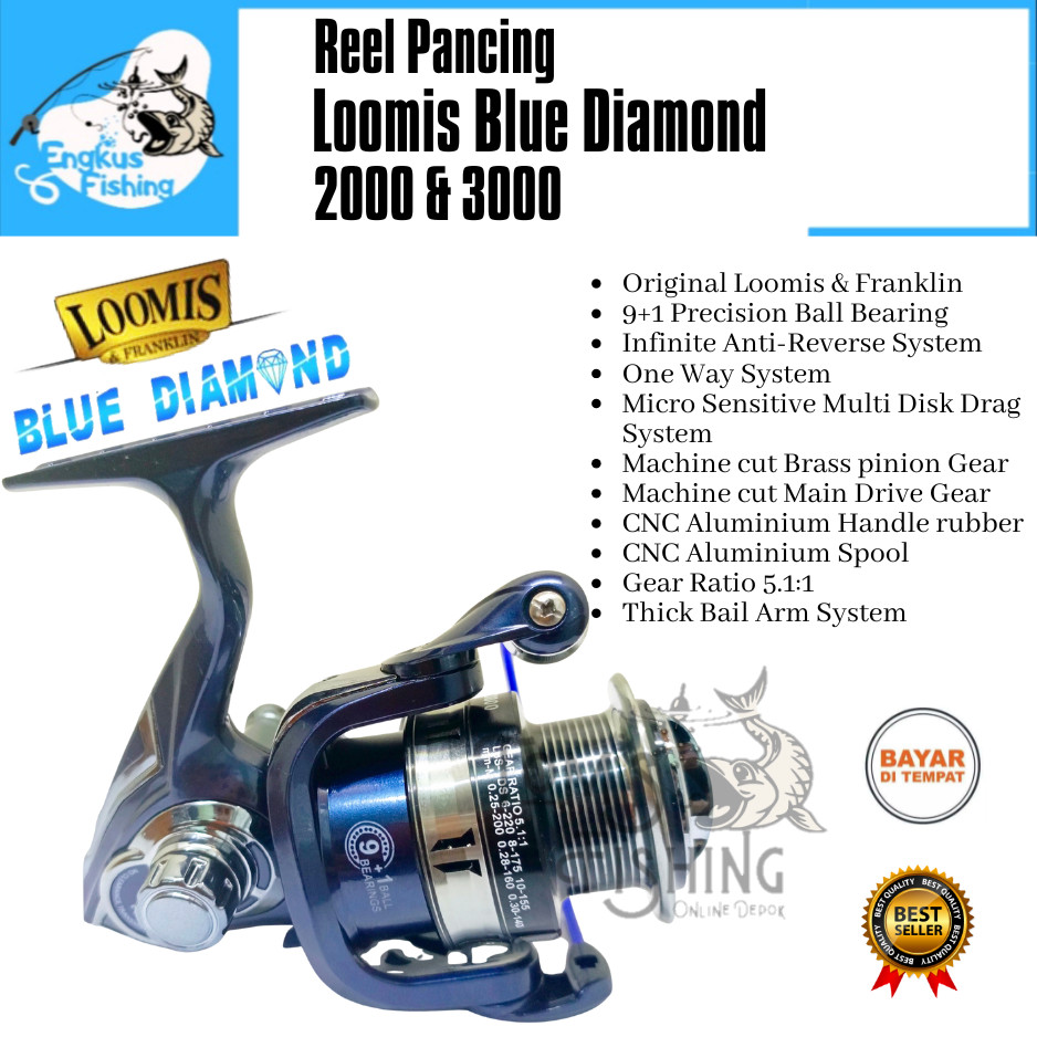 blue diamond fishing reel Okuma Spinning resilient EVA handle grips Sougayilang Fishing Bag Full Kit