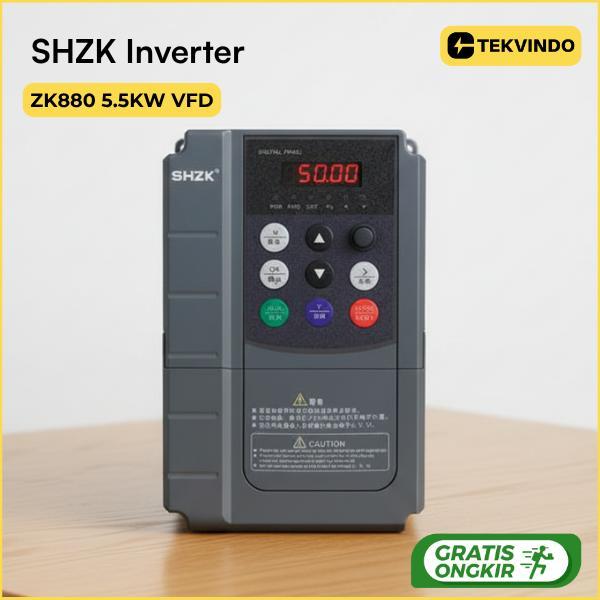 Jual Inverter SHZK 5.5kW 7.5HP 380V 3 Phase VFD Variable Frequency ...