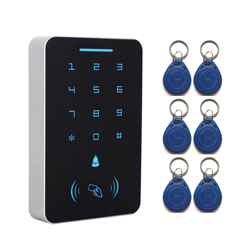Jual 125Khz RFID ID Access Control Keypad gital Panel Card Reader Door ...