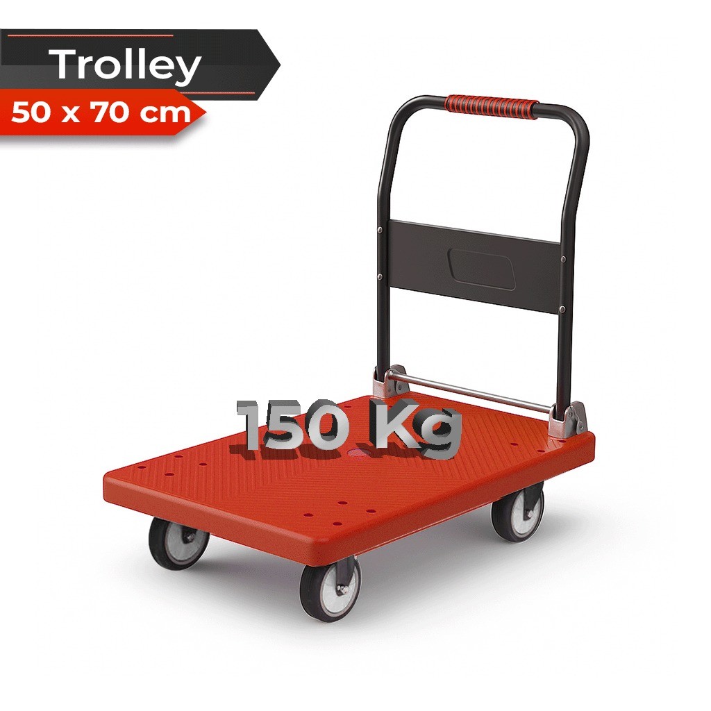 Jual Troli Lipat Dorong 50X70CM Kapasitas 150kg Hand Truck Trolley ...