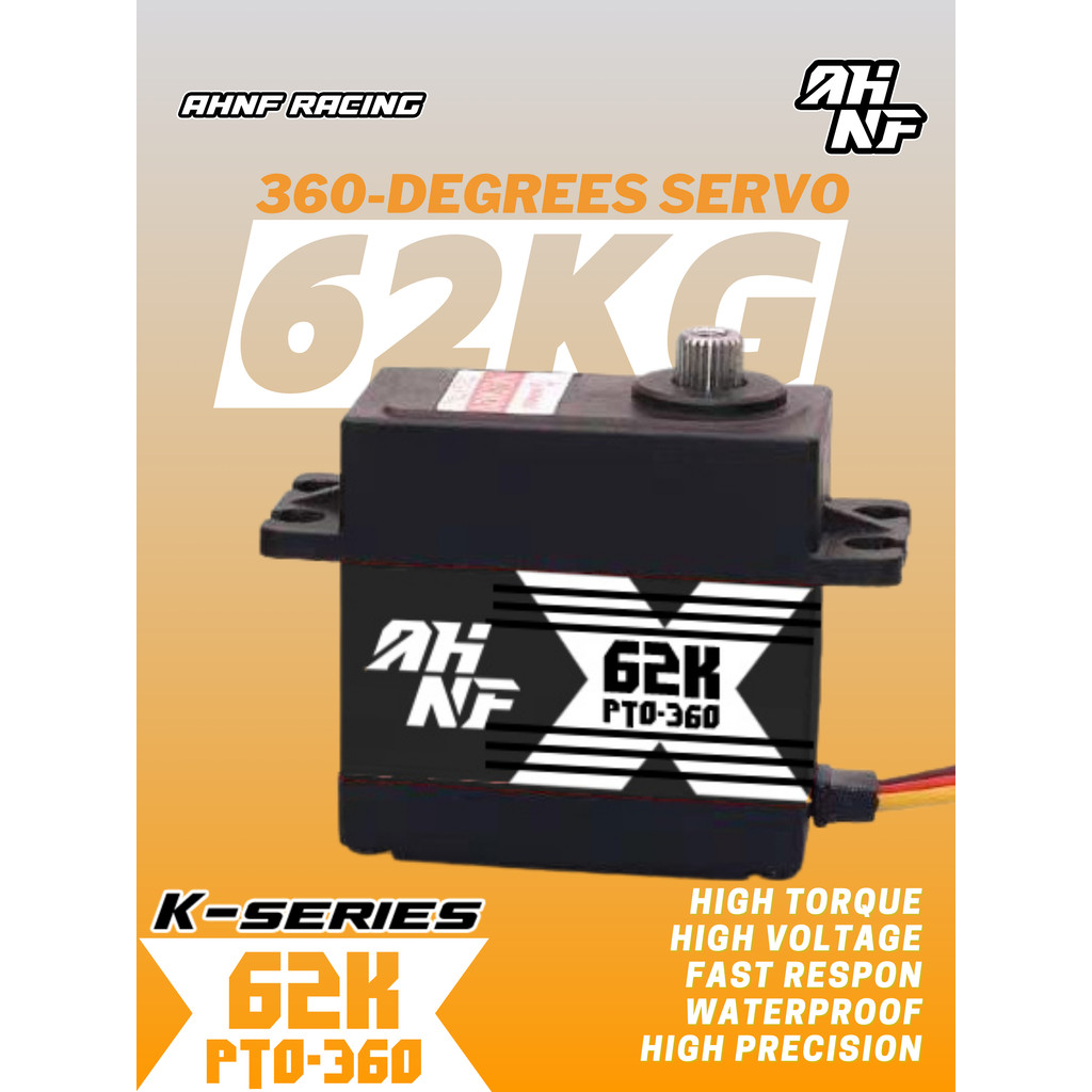 Jual AHNF SERVO K-SERIES 62K PTO-360 SERVO 360° DERAJAT 62KG HV HIGH ...