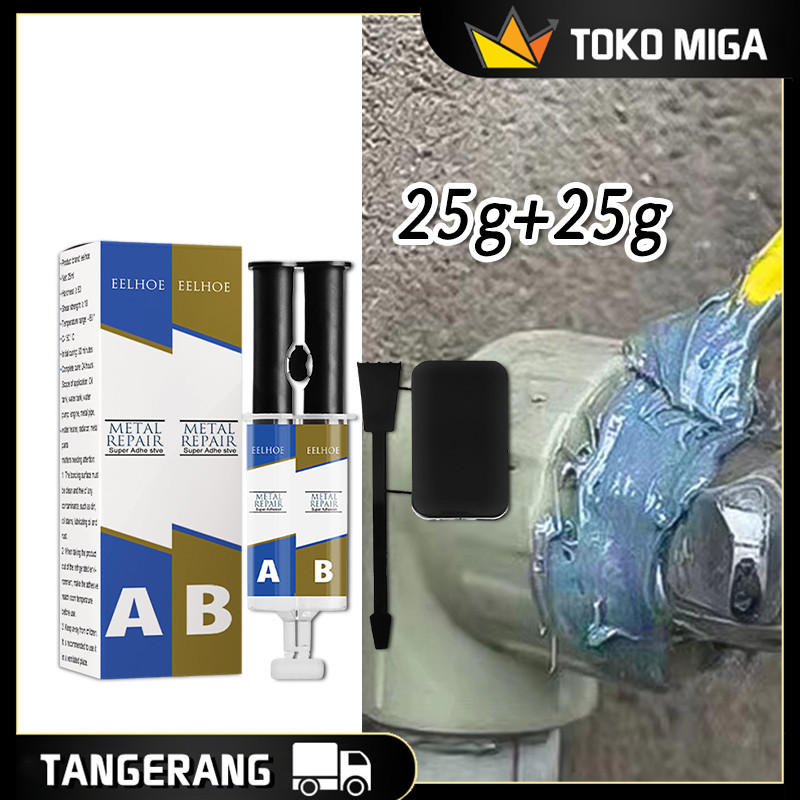 Jual 25g+25g Lem Besi AB Tahan Suhu Panas Dan Dingin Lem Perbaikan ...