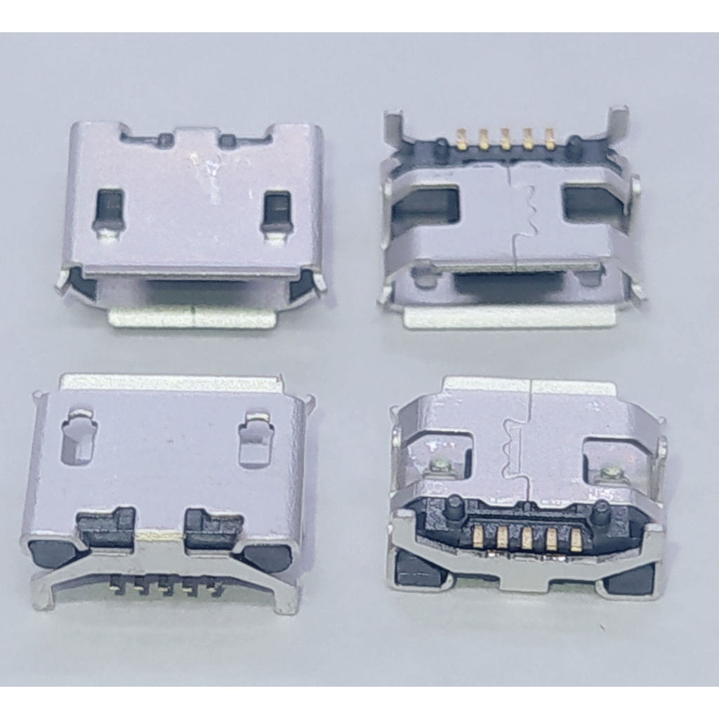 Jual 10-100pcs Micro USB Mini 5pin 7.2mm jack Ox horn Four legs plate ...