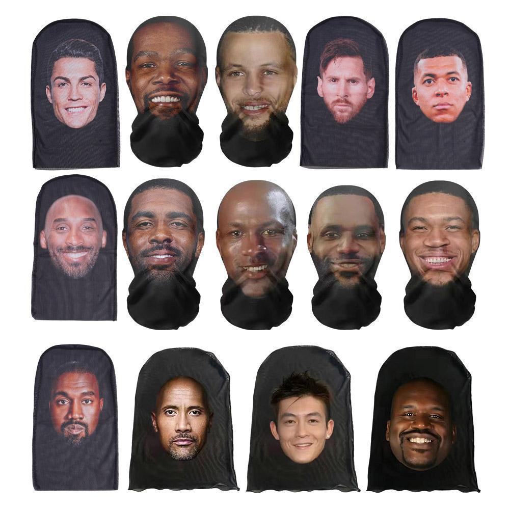 Jual High-end 3D Mask Balaclava Hat Facial Performance Parody Prank ...