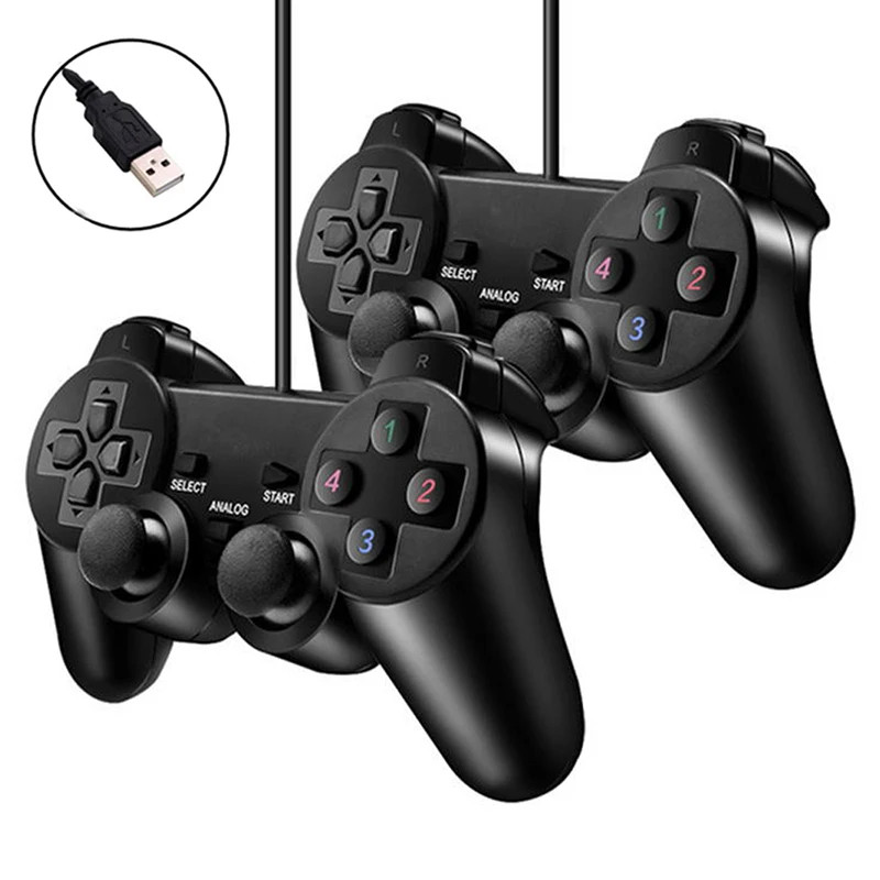 Jual USB PC Wired Game Controller Gamepad For WinXP/Win7/8/10 Joypad ...