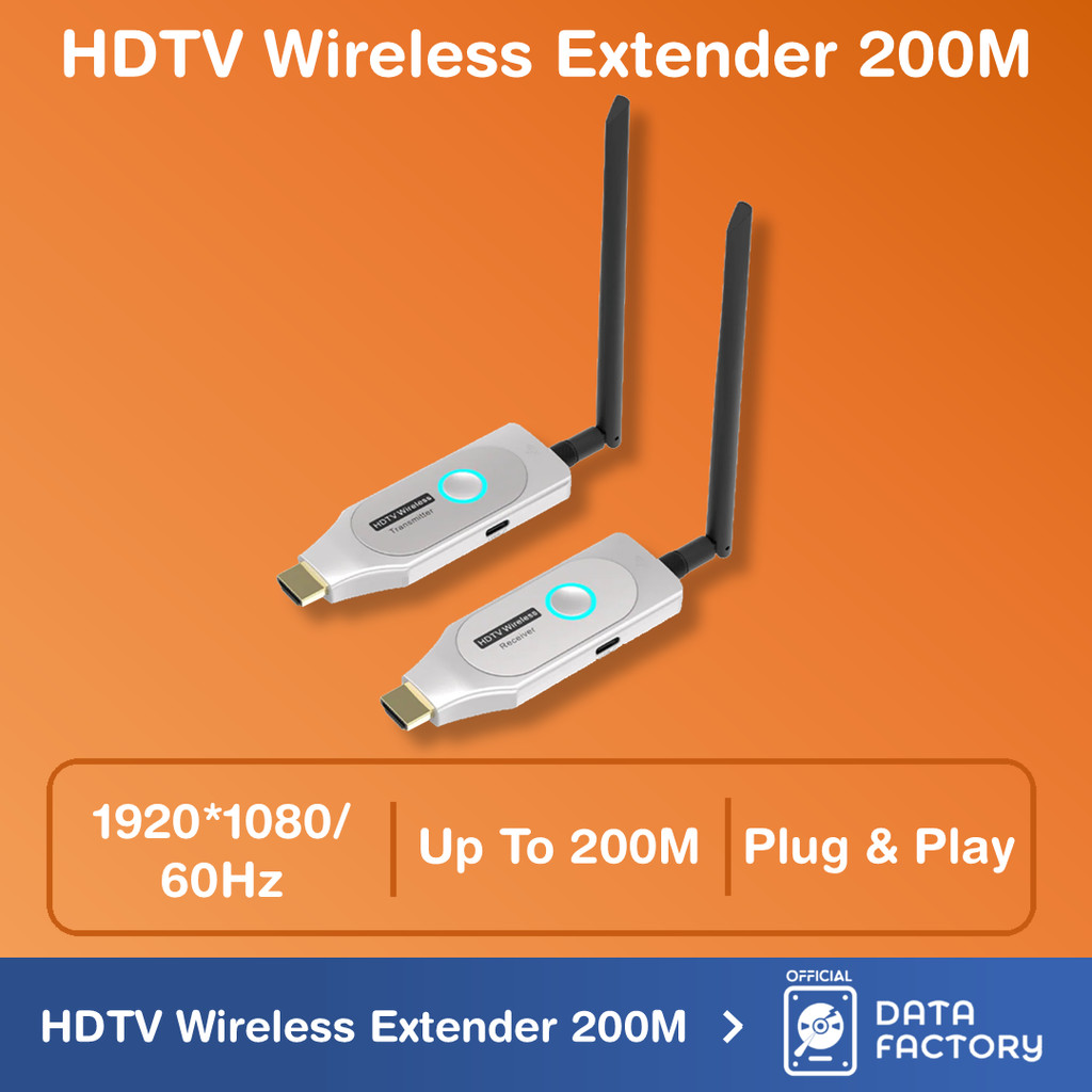Jual HDTV Wireless Extender 200 Meter HDMI , 200M Compatible HDMI ...