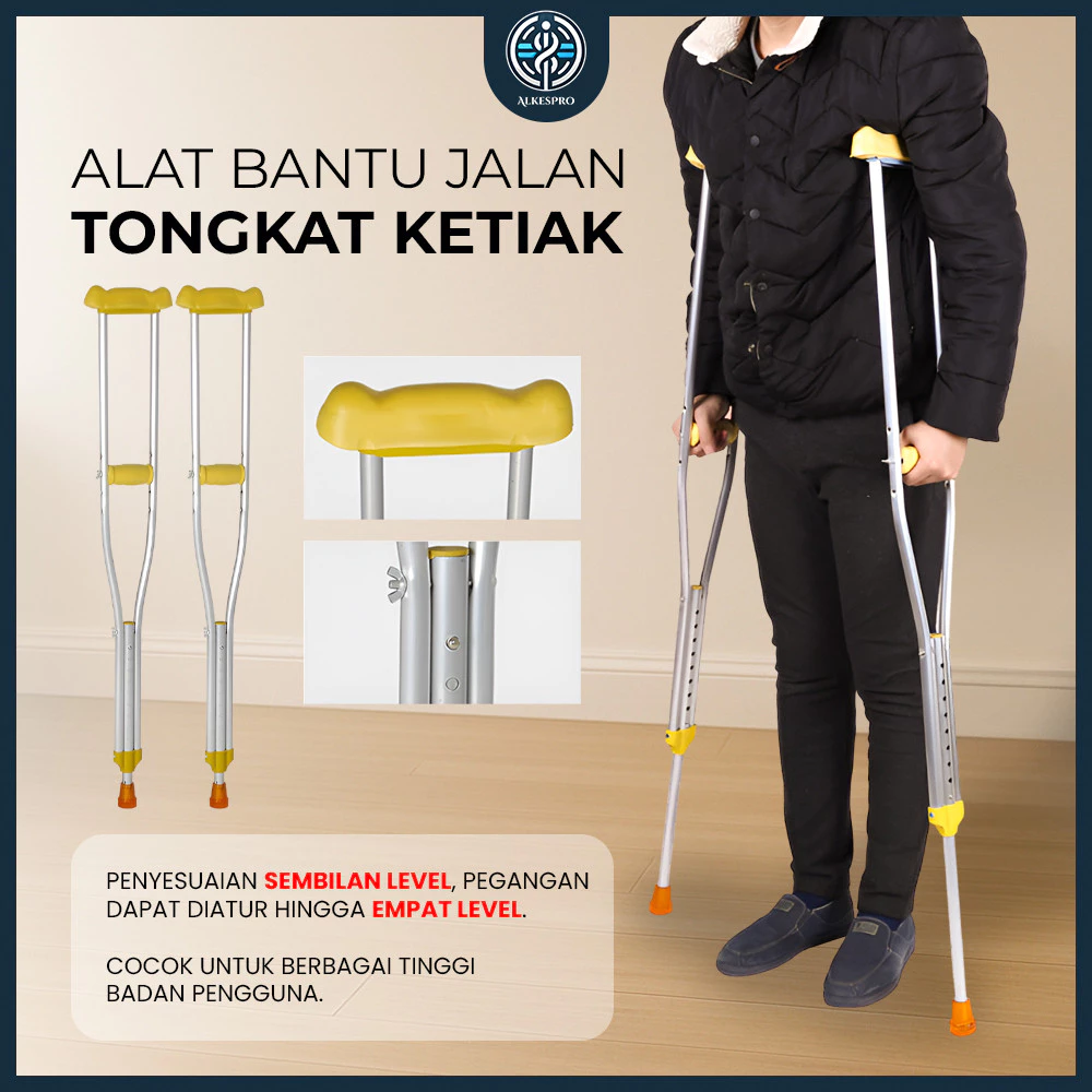 Tongkat Kruk ALKESPRO Review: Alat Bantu Jalan Adjustable untuk Pemulihan yang Lebih Nyaman