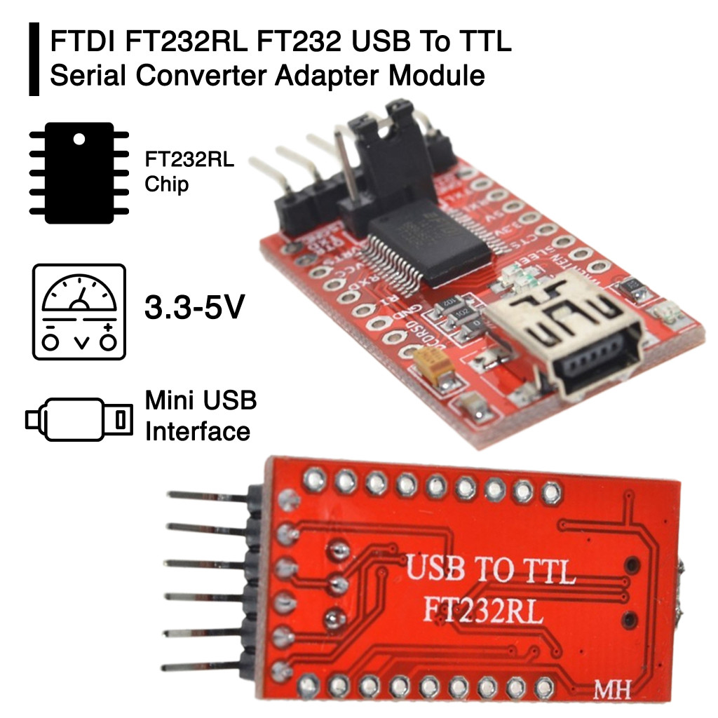 Jual FTDI FT232RL FT232 USB To TTL Serial Converter Adapter Module ...