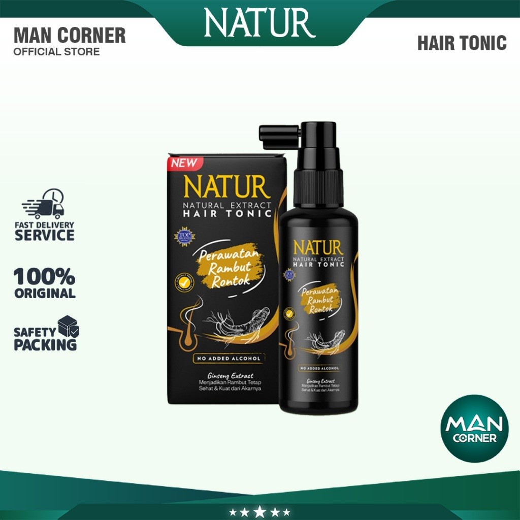 Jual Natur Hair Tonic Ginseng 90 ml - Tonik Rambut Rontok | Man Corner ...
