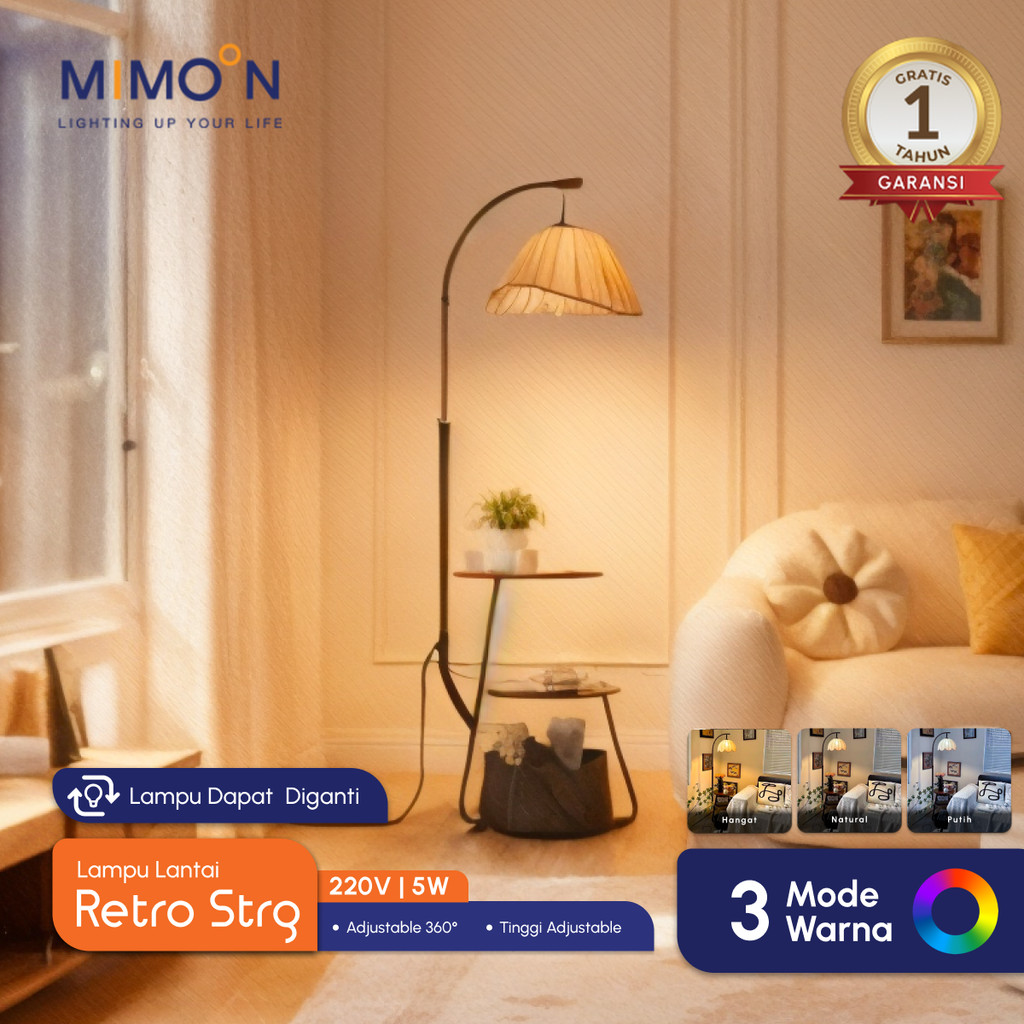 Jual MIMOON Lampu Standing Standing Lamp Lampu Kamar Aesthetic Lampu ...
