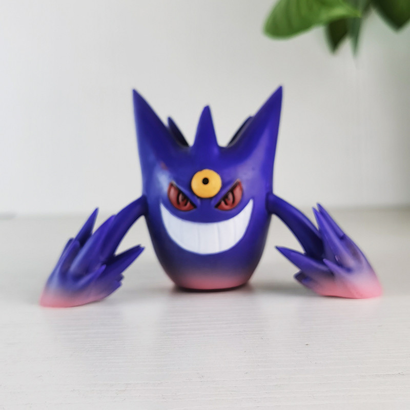 Jual 8cm Gk Color Gengar Ornament Pokemon Q-Version Anime Figure Demon ...