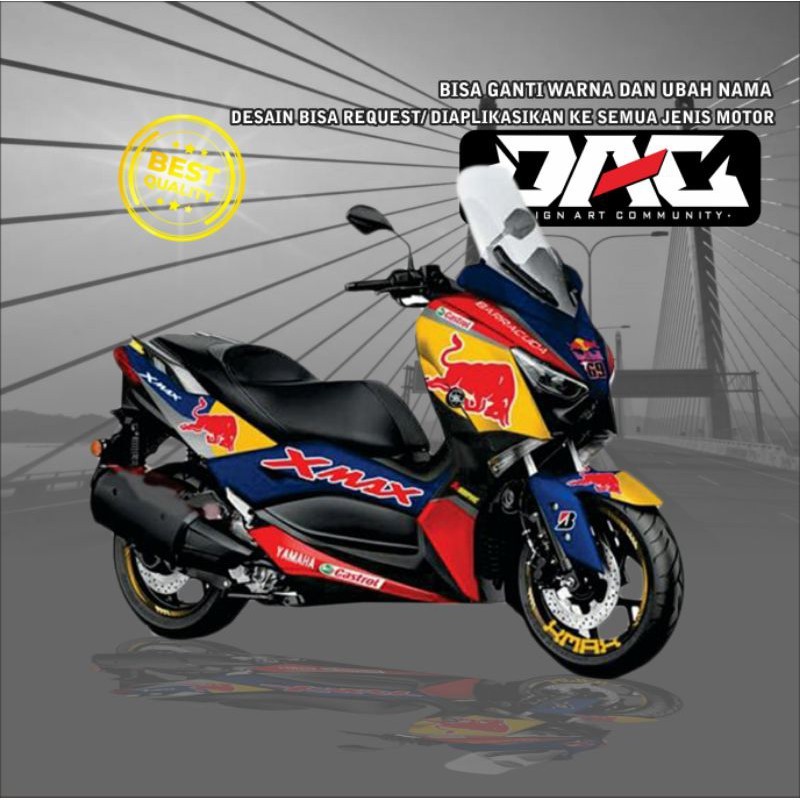 Jual Sticker Motor Sticker Decal XMAX REDBUL full body Murah ...