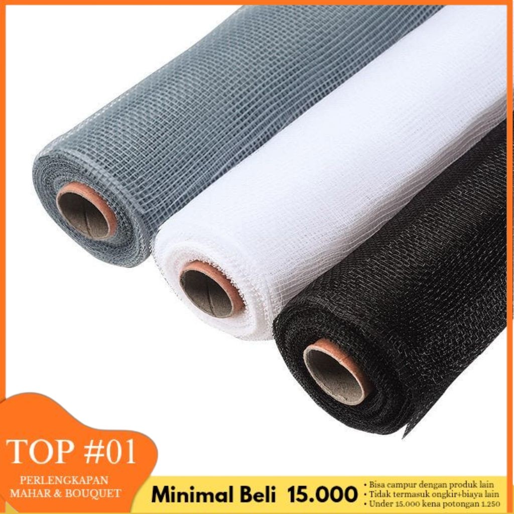 Jual SG - POLYNET JARING SQUARE GRID DESIGN FLOWER WRAPING MESH ...