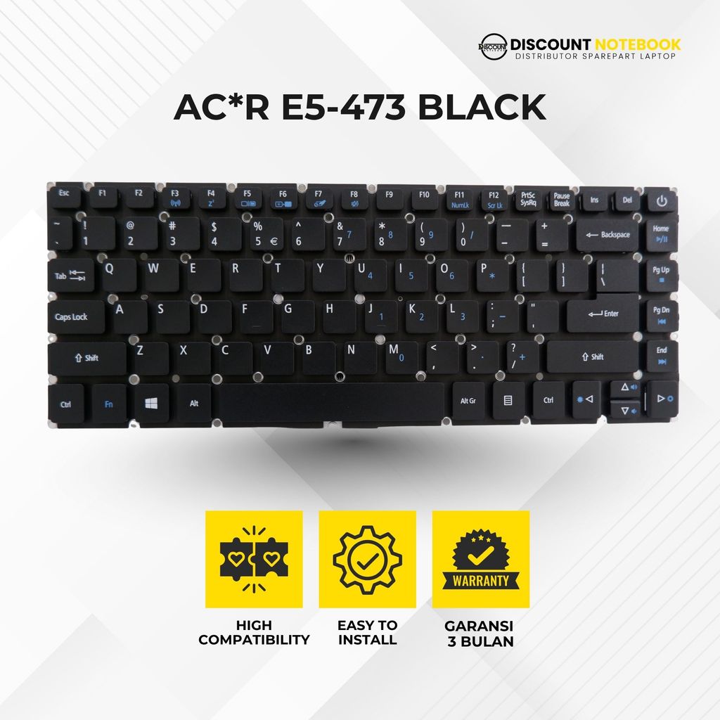 Jual KEYBOARD LAPTOP ACER Aspire E5-473 E5-422 E5-432 E5-473G HITAM ...
