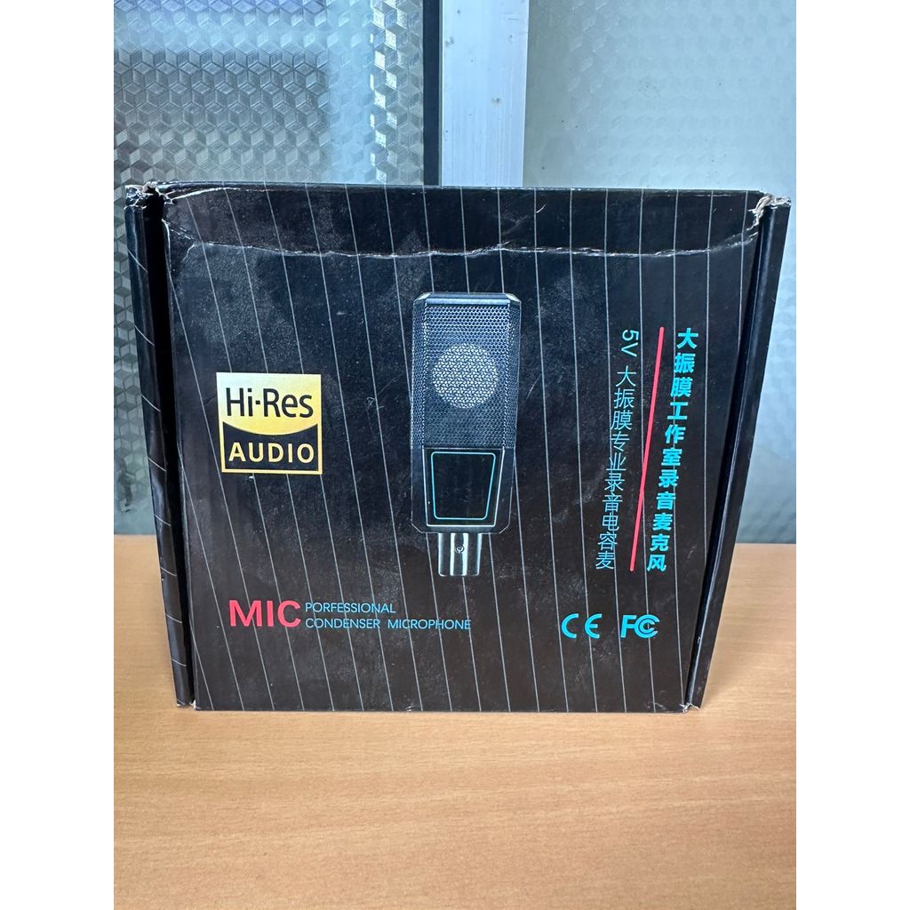 Jual Microphone Condenser V5 Hi-Res Audio Profesional untuk Rekaman dan ...