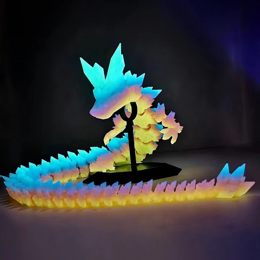 Jual Luminous Toy 3D Printed Dragon Glow in the Dark Flying Dragon ...