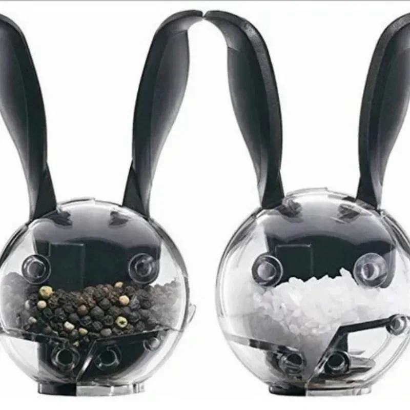 Jual Creative cute Rabbit shape Salt and Pepper Mills, Solid Wood ...