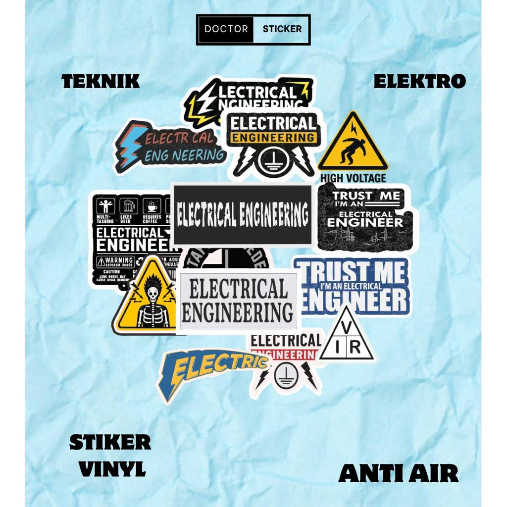 Jual stiker cutting Electrical Engineering/ stiker Teknik Elektro anti ...