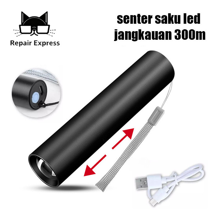Jual Senter LED USB Isi Ulang Lampu Lampu Portabel Mini Isi Ulang Lampu ...