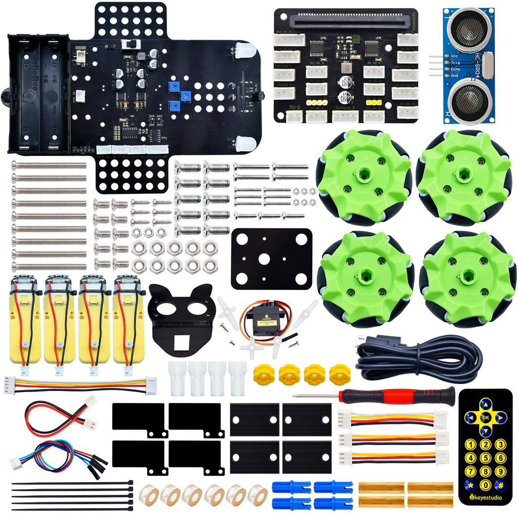 Jual KEYESTUDIO STEM Programmable 4WD Mecanum Smart Robot Car For ...