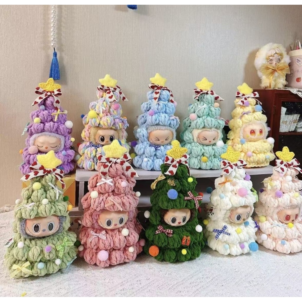 Jual Po 21hari rajut pohon natal labubu ver 4 Po 21hari christmas tree ...