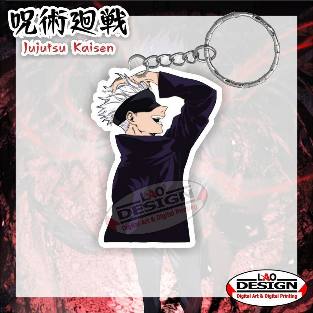 Jual Gantungan Kunci GOJO SATORU Jujutsu Kaisen - Gantungan Kunci ...