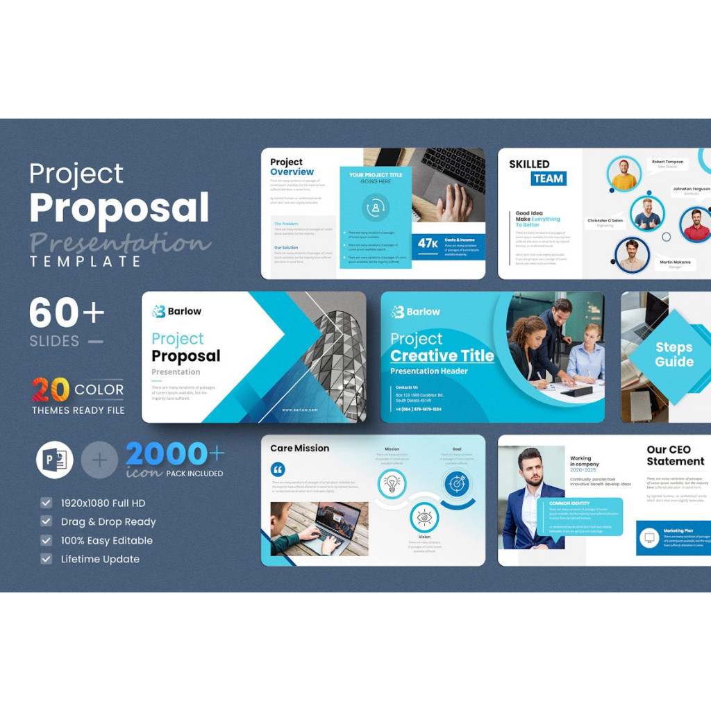 Jual Project Proposal Powerpoint Presentation Template | Shopee Indonesia