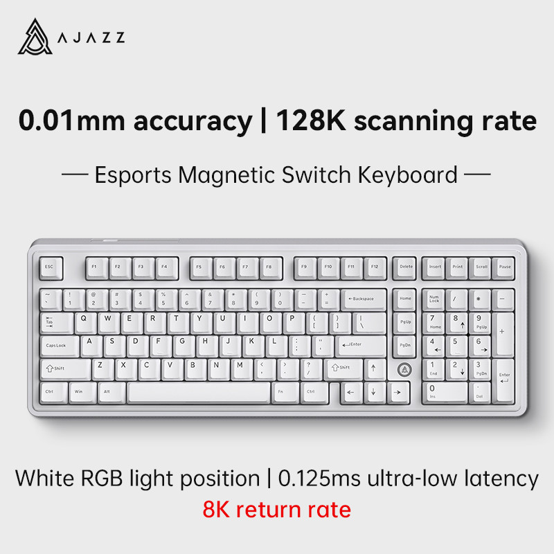 Jual AJAZZ AK980 MAX Wired Magnetic Switch Keyboard 0.01mm 8K ...
